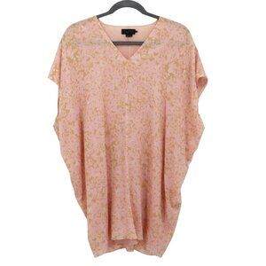 Hatch Silk Maternity Dress Women OS Pink Boho Beach Resortwear Ethereal Romantic